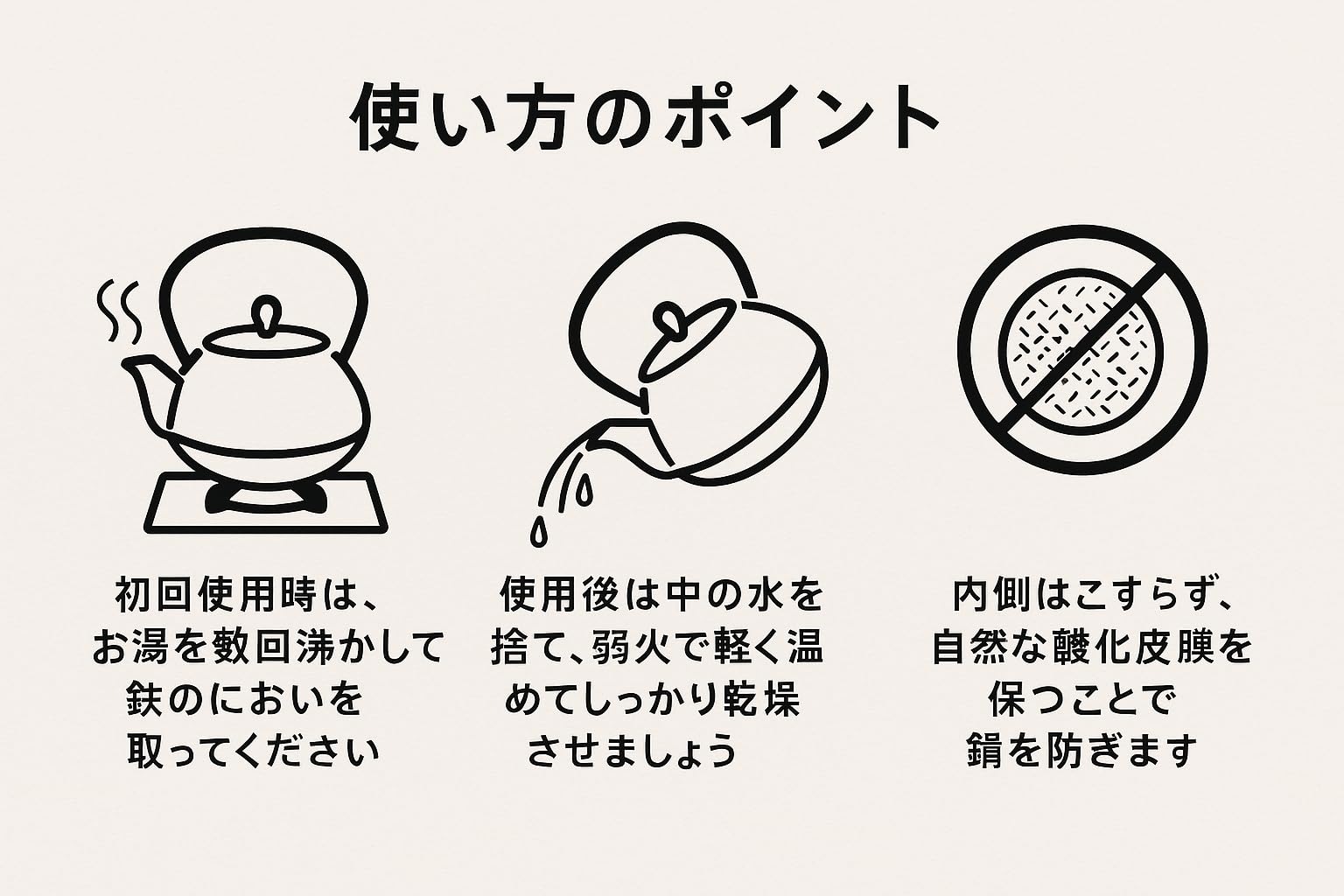 Amazon | 岩手県 水沢鍛造工芸社 南部鉄器 鉄瓶 平形アラレ IH対応 1.5